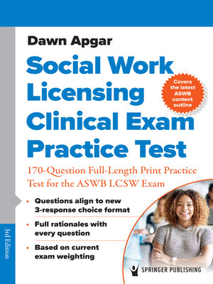 cover image of Social Work Licensing Clinical Exam Practice Test